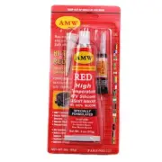 VISBELLA RTV Silicone Gasket Maker Red High Temp Sealant Adhesive 3.0 oz 85g
