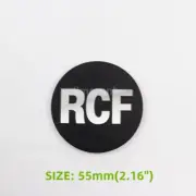 4PCS New RCF Aluminum logo badge replacement piece 55mm Circular