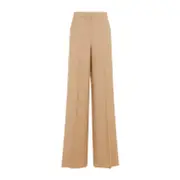 [Max Mara] Max Mara-Honey Brown Virgin Wool Senna Pants-Donna 40 IT