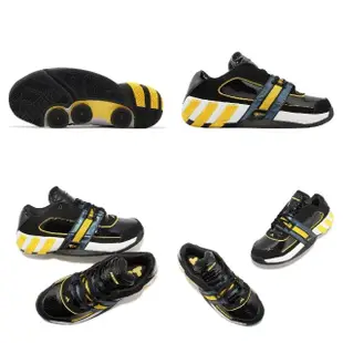 【adidas 愛迪達】籃球鞋 Agent Gil Restomod 男鞋 黑 黃 漆皮 Black Bold Gold(GY6479)