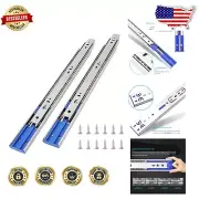 Rust-Resistant 22-Inch Soft Close Drawer Slides - 10 Pairs with Mounting Screws