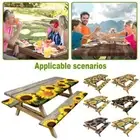 Picnic Table Cover with Bench Cover 3-piece Set X9T4