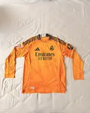 REAL MADRID Away 2024/25 Long Sleeve Player Issue Jersey Vini Jr Large BNWT