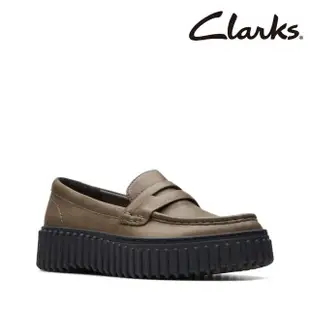 【Clarks】女鞋 Torhill Penny 羅紋厚底餅乾便鞋 鬆糕鞋(CLF73869C)