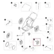 Thule Wheel Wing Wheel Wings Left for Thule Chariot Sports Cross 2