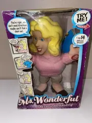Ms. Wonderful 11" Plush Talking Doll 2003 14 Phrases Tested Works New Sealed