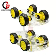 Car Transparent 4WD Robot Smart Car Single/Double Layer Kits For Arduino