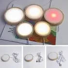 Wooden LED Light Dispaly Base Crystal Ball Holder Night Lamp Base Display Stand