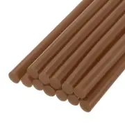 12pcs Mini Hot Glue Sticks for Glue Gun 0.43-inch x 4-inch Brown