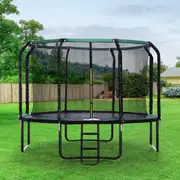Centra 12Ft Trampoline for Kids w/ Ladder Enclosure Safety Net - AU Safety Compliant
