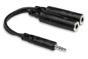 Hosa Y Cable 3.5 mm TRS to Dual 1/4" TRSF