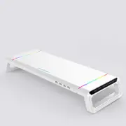 ICE COOREL T1 Monitor Increased Rack Foldable Laptop Stand With RGB Lighting & 4xUSB2.0 Expansion Interface