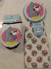 Peanuts Snoopy Beach Mini Oven Mitts & Kitchen Towel Set Surf Surfer Surfboard