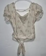 Pie in the sky crop top backless size S new with tags