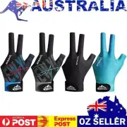 Billiard Gloves 3 Finger Snooker Glove Elastic Snooker Pool Gloves for Left Hand