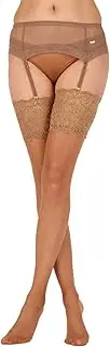 [Aristoc] Sensuous 10 Denier Sheer Lace Top Stockings Hosiery