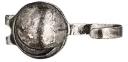 100 Antiqued Silver Plated Brass 9x5mm Crescent Moon Bead Tips to Hide Knots