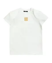 Balmain Kids Logo Embroidered Crewneck T-Shirt 4Y,6,14Y,13Y white