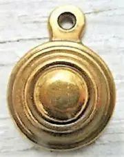 BED BOLT COVER (SHERATON STYLE) POLISHED SOLID BRASS - MFG. by KELLER BRASS CO.