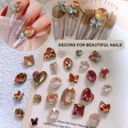 Charm Nail Rhinestones Nail Rhinestones with Butterfly Design Rhinestones