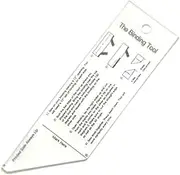 Acrylic Quilt Binding Tool Template Handy Measurement Ruler Binding Ruler for Precision Quilting