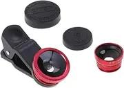 HOMOBABE Universal Mobile Phone Camera Lens Kit Wide Angle Macro Fisheye Lenses Easy Install for