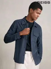 Reiss Airforce Blue Kai Shirt (F97854) | $245