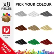 8x Genuine LEGO™ - Round Corner 4 x 4 Plates - 30565 New Plate Parts