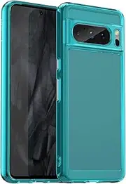 Compatible with Google Pixel 8 Pro 5G Case,Shockproof Protective Cover,Compatible with Google Pixel 8 Pro 5G SM-888 Transparent TPU Soft Shell Phone Case Cover Blue