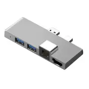 USB3.1 USB-C Hub Docking Station Gen1 4K -Compatible /TF Card Reader RJ452085