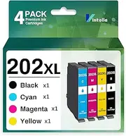 Vintella 202XL Remanufactured Ink Cartridge Replacement for Epson 202XL Ink Cartridges Multipack 202XL T202 T202XL for Expression Home XP-5100 Workforce WF-2860 Printer (4 Pack)