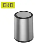 EKO 圓形搖蓋垃圾桶8L 不鏽鋼材質，商務用高級質感