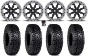 MSA Lok2 Beadlock 15" Wheels Bk 30" Intersect Tires Honda Pioneer 1000 / Talon