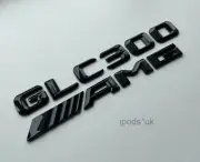 NEW MERCEDES BENZ GLC300 AMG REAR BOOT BACK GLOSS BLACK BADGES