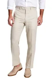 Lauren Ralph Lauren Mens UltraFlex Classic-Fit Linen Pants 38W x 34L Tan - NWT