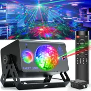 LED DJ Disco Ball Party Lights Sound Activated Strobe Light with Remote Control