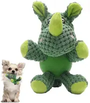 Dog Toy Plush Squeaky Durable Small Dog Toys Low Stuffing Interactive Dog Plush Toys With Squeaker Puppy Chew Toys Reduces Boredomrhino