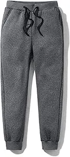 [NSADE] Mens Thick Thermal Trousers Outdoor Winter Warm Casual Pants Joggers (Color : 1, Size : Large)