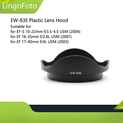 EW-83E Plastic Lens Hood for EF-S 10-22mm f/3.5-4.5 USM / EF 17-40mm f/4L USM