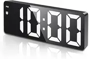 AMIR Digital Alarm Clock, [Upgraded Version] LED Clock for Bedroom, Electronic Desktop Clock with Type-C Port, Adjustable Brightness, DST, Snooze, 12/24H Display for Home, Office