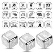 Silver Stainless Steel Dice Food/Drink/Entertainment Six Sides Decision Ice Dice