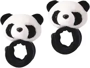 HEALSOPTHY 2pcs Plush Panda Slap Bracelets Cartoon Party Supplies for Easy to Wear Wristbands for Festivals Birthdays and Classroom Prizes