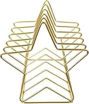 CONGARTENO Magazine Holder Desktop Organizer Stylish File Rack for Office Home Modern Hollow Design for Books Newspapers Stable Storage Star Shape
