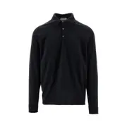 [JOHN SMEDLEY] JOHN SMEDLEY Wool knitted polo shirt Man S S Black