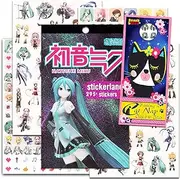 Hatsune Miku Stickers Set - Bundle with Over 100 Hatsune Miku Stickers Plus Door Hanger for Boys, Girls, Kids | Hatsune Miku Party Supplies