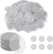Jotia 200Pcs 15mm 304 Stainless Steel Pipe Filters, Mesh Screens Gauzes Filter Mesh Pipe Screen Smoking Screens for Pipe Filter (Stainless Steel)