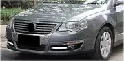 QXLKJ 1 Pair Compatible for VW Passat B6 2005-2011 Car Light DRL LED Fog Lamp Daytime Running Lights with Yellow Turn Signal(White)