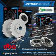 DBA Front Disc Brake Rotors Pads Calipers Hoses Kit for Subaru Forester SH S12