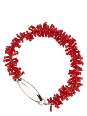[Dries Van Noten] Dries Van Noten-Embroidered Gioielli Rosso-Donna OS