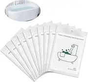 10PCS Superior Disposable Bathtub Cover Liner Bag Portable Heat-Resistant, Large Thickened Bath Tub Lining Film for Home Travel Hotel Bathtubs Salon SPA (260cmx 120cm), Each Individually Packaged